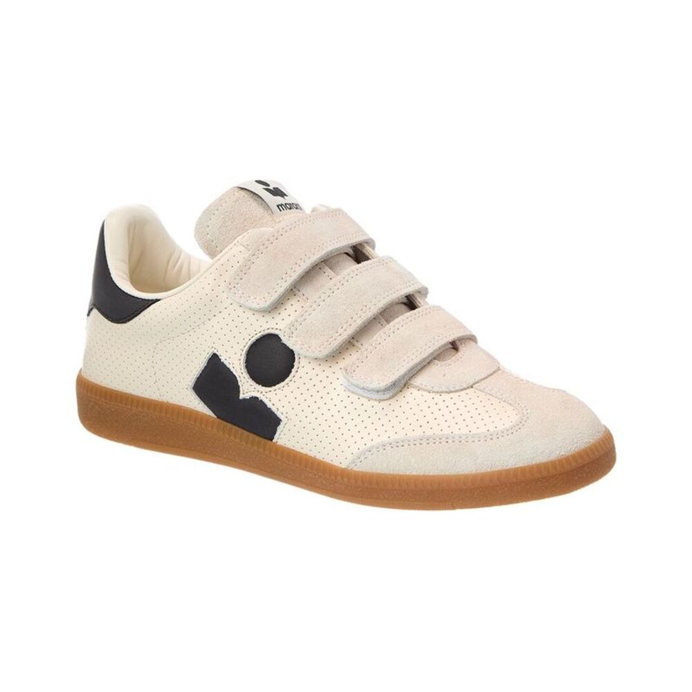 Isabel Marant Beth Leather & Suede Sneaker, White - Picture 1 of 5